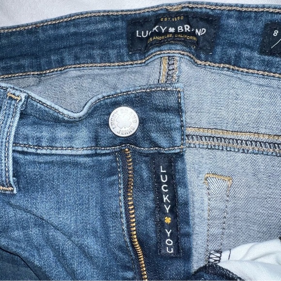 LUCKY BRAND stretch AVA SUPER SKINNY  denim jeans 8/29 medium 8 - Picture 4 of 6